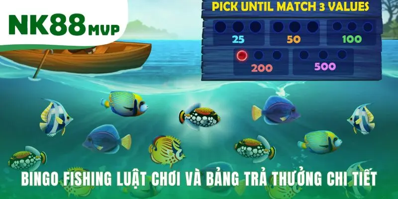 Luật chơi Bingo Fishing kết hợp bắn cá và thẻ số may mắn